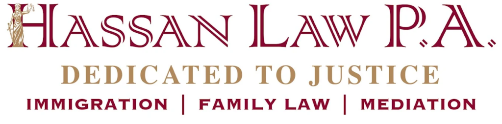 The logo for Sunrise Florida immigration law firm Hassan Law P.A.